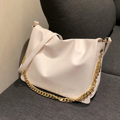 Vintage Casual Large Capacity Crossbody Pack Chains Messenger Bag