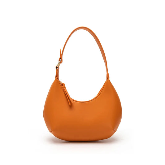 PU Leather Shoulder Bags for Women - Solid Hobo Shopper Handbags