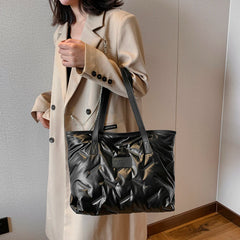 Women's Nylon Shoulder Bag Autumn Winter Large Capacity Top-handle Bag