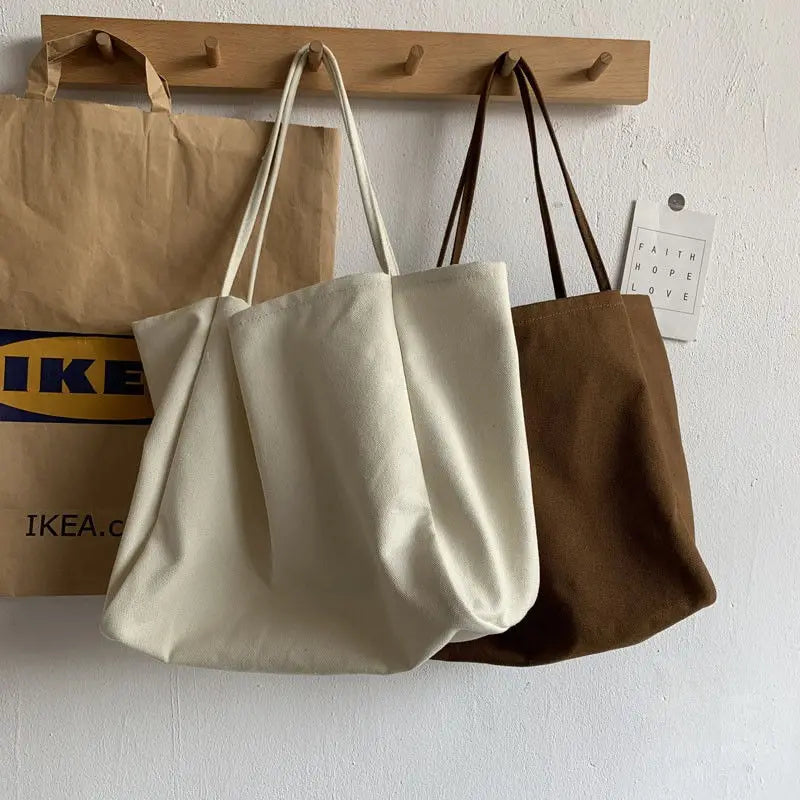 Women's Canvas Tote Bag Sweet High-capacity Shoulder Handbag