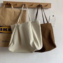 Women's Canvas Tote Bag Sweet High-capacity Shoulder Handbag