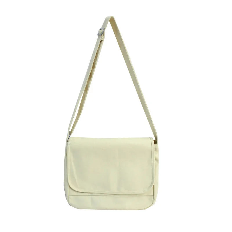 Canvas Women's Shoulder Bag Crossbody Casual Student Bookbag