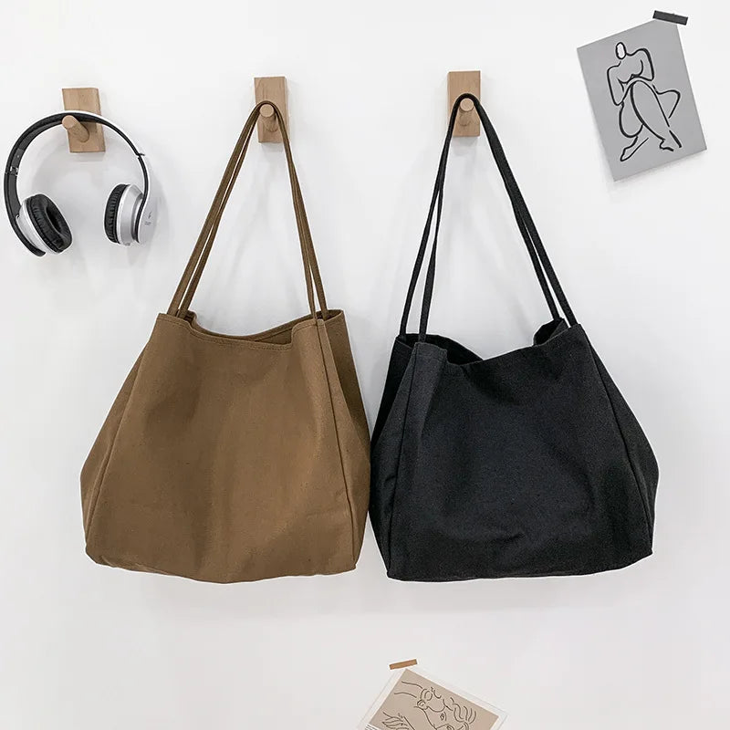 Canvas Shoulder Bag Spring Schoolgirl's Handbag