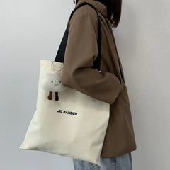 Canvas Tote Bag Large Women's Shoulder Shopper Eco Shopping Travel