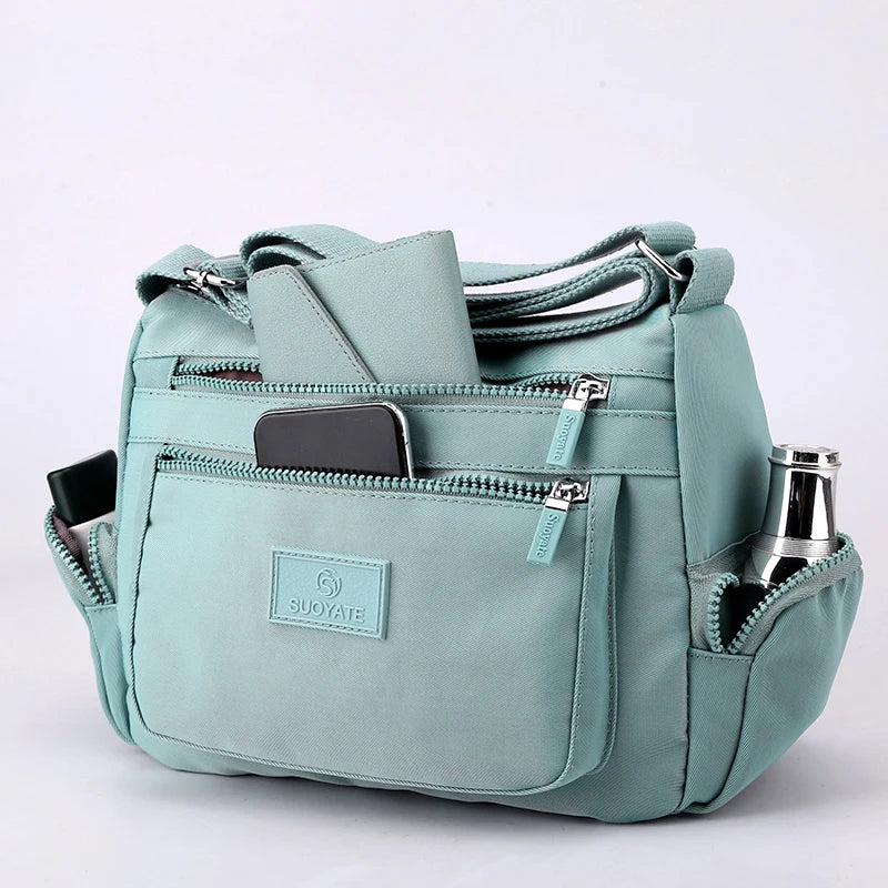 Women's Shoulder bag High Female Messenger Bag Teenager Ladies Nylon CrossBody B