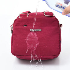 Women's Small Nylon Backpack Waterproof Crossbody Bag