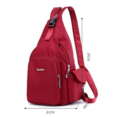 Women's Small Backpack Retro Floral Shoulder Chest Bag Female Bagpack Ladies