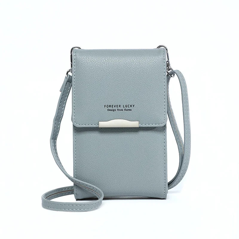 Small Crossbody Shoulder Bag PU Leather Cell Phone Pocket Purse Clutch Wallet