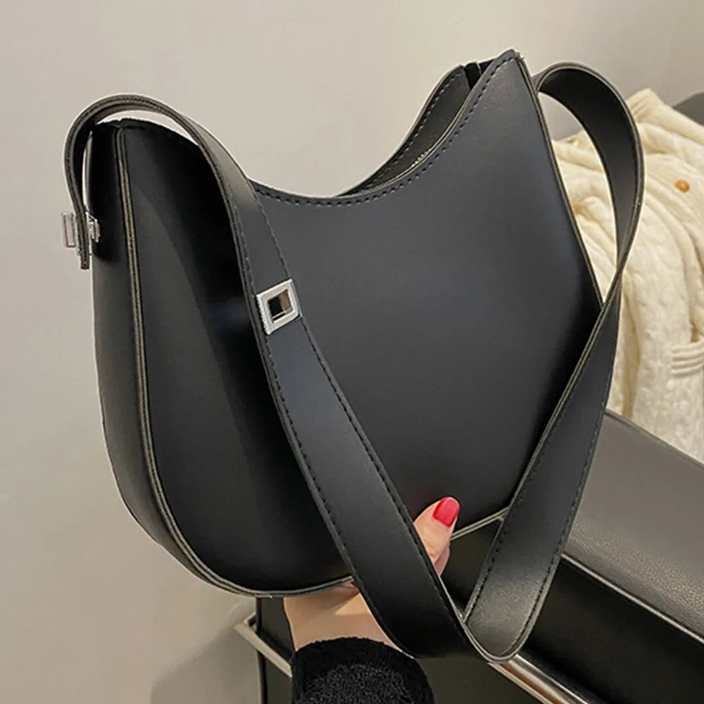 Leather Women's Shoulder Bag Medium Size