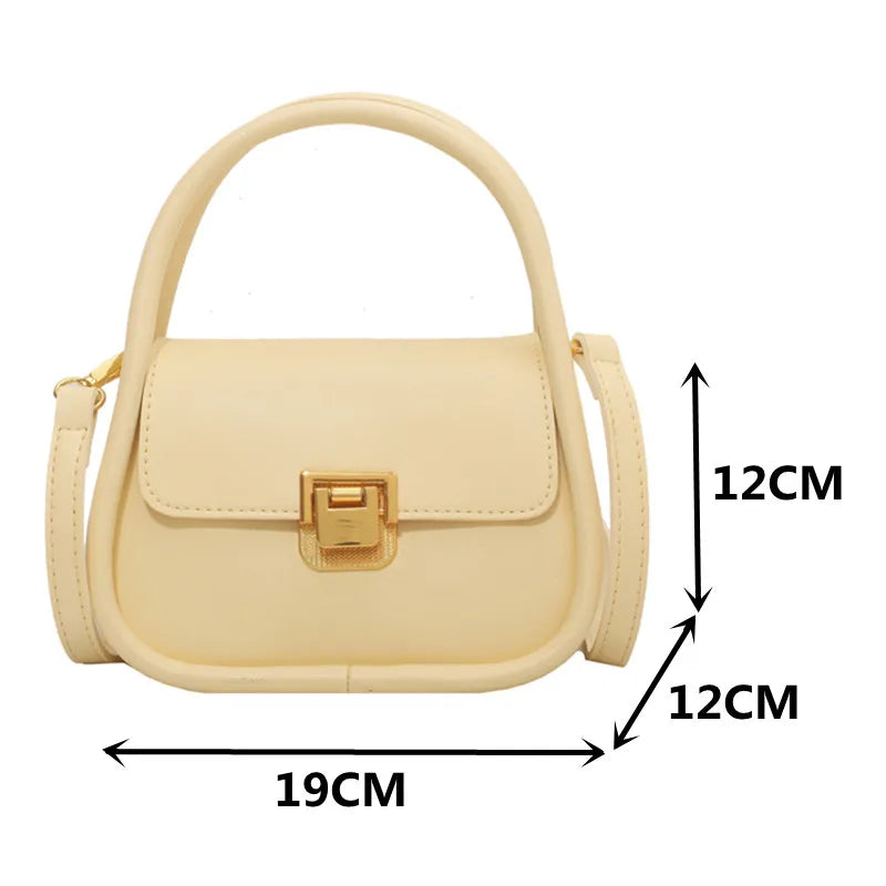 Women's Small Shoulder Bag Soft Leather Crossbody Flap Handbag