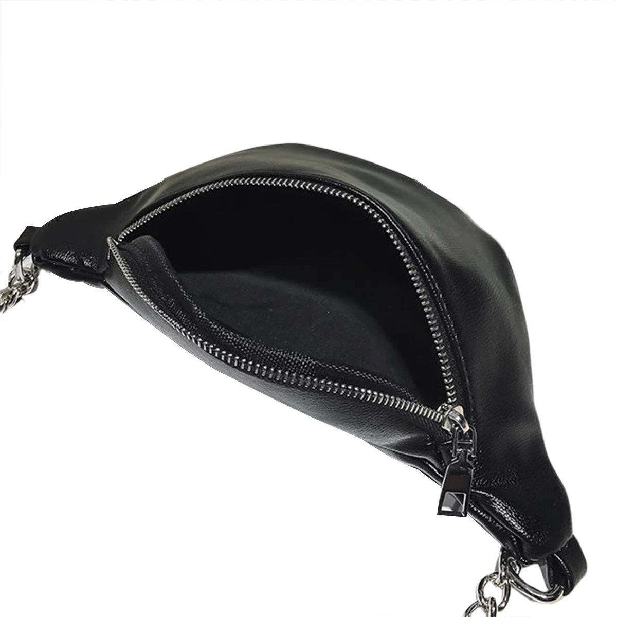 Women's Small Size Waist Bag Crossbody Bag Black/White Chest Bags