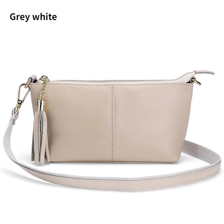Women's Soft Leather Shoulder Bag Cowhide Leather Female Small Portable Phone Ba