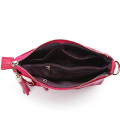 Women's Soft Leather Shoulder Bag Cowhide Leather Female Small Portable Phone Ba