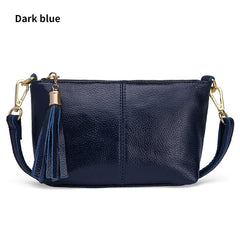 Women's Soft Leather Shoulder Bag Cowhide Leather Female Small Portable Phone Ba