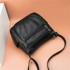 Women's Soft Leather Shoulder Bag Crossbody Handbag Small Messenger Bolso
