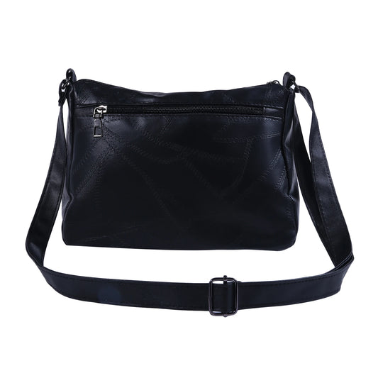 Women's Soft Leather Shoulder Bag Multi-layer Crossbody Bag