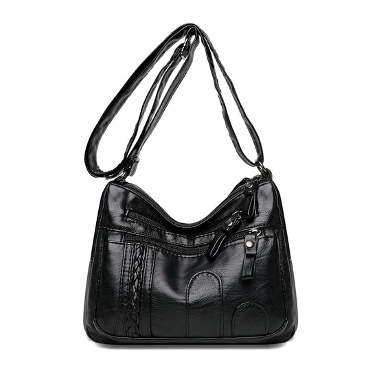 Soft Leather Shoulder Bag Women's Crossbody Satchel Purse Handbag