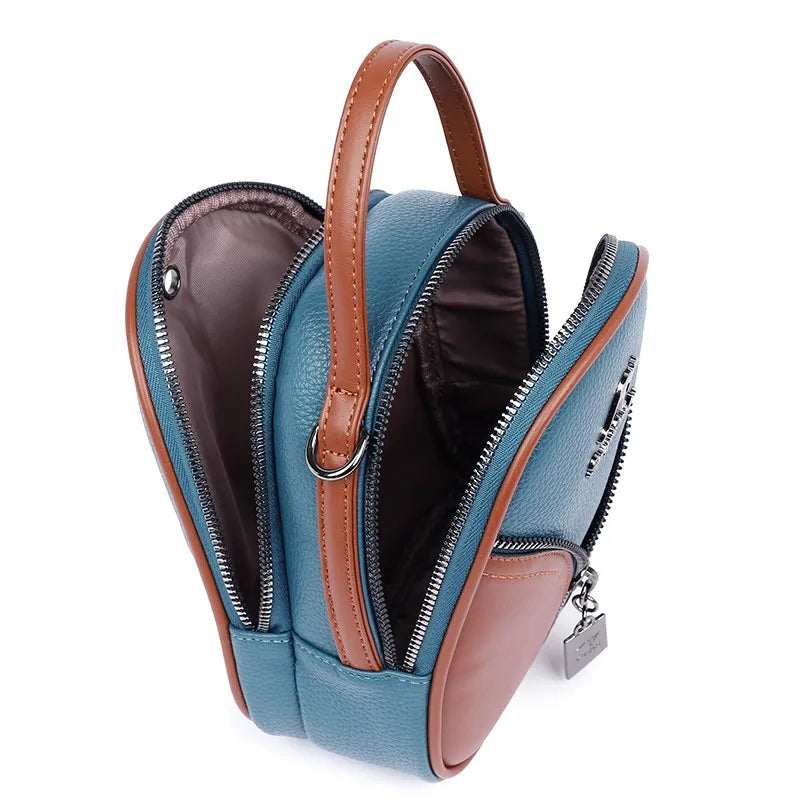 Women's PU Leather Shoulder Bag Top-handle Crossbody Tote