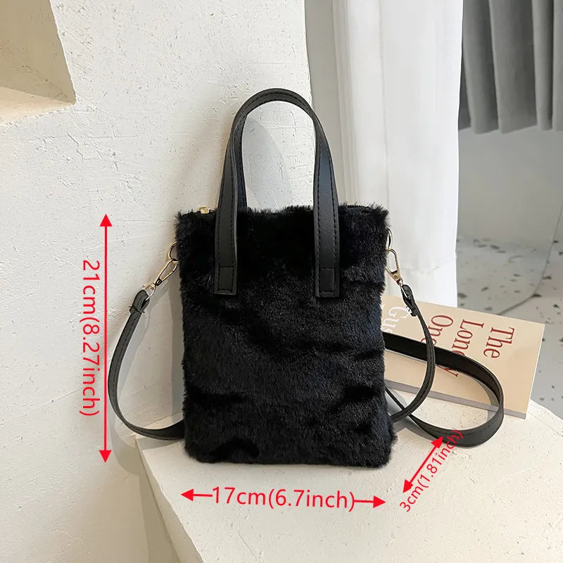 Women's Plush Shoulder Bag Handbag Small-capacity Crossbody Bags