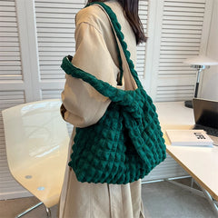 Women's Winter Tote Bag Large Capacity Shoulder Shopper Handbag