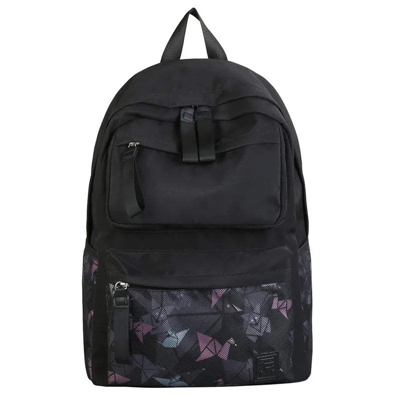 Women's Solid Backpack Schoolbag Multi-purpose Backpack