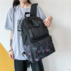 Women's Solid Backpack Schoolbag Multi-purpose Backpack