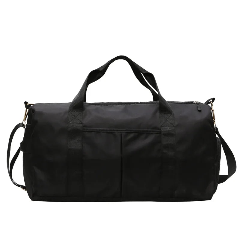Sports Yoga Gym Bag, Travel Tote w/ Shoes Dry/Wet Separation