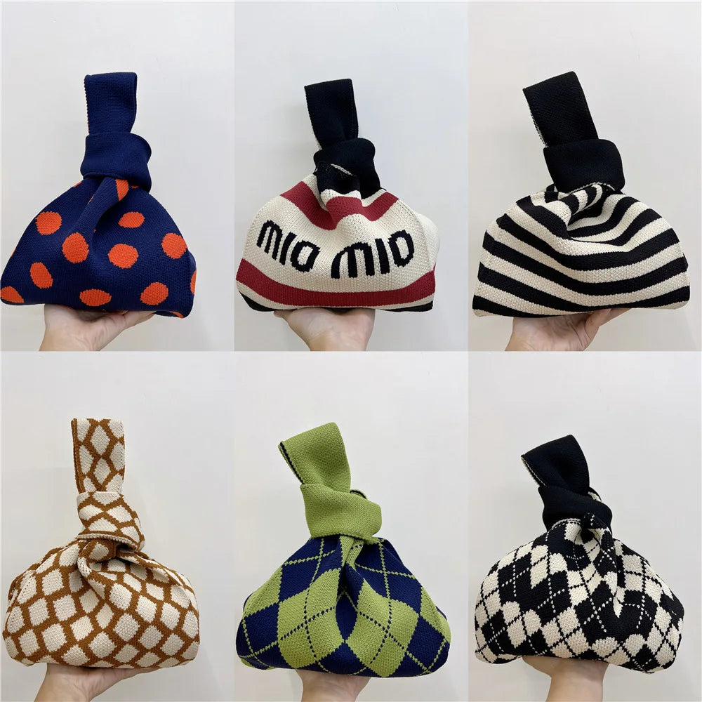 Women's Knitted Handbag Large-capacity All-match Shoulder Bag