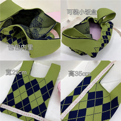 Women's Knitted Handbag Large-capacity All-match Shoulder Bag