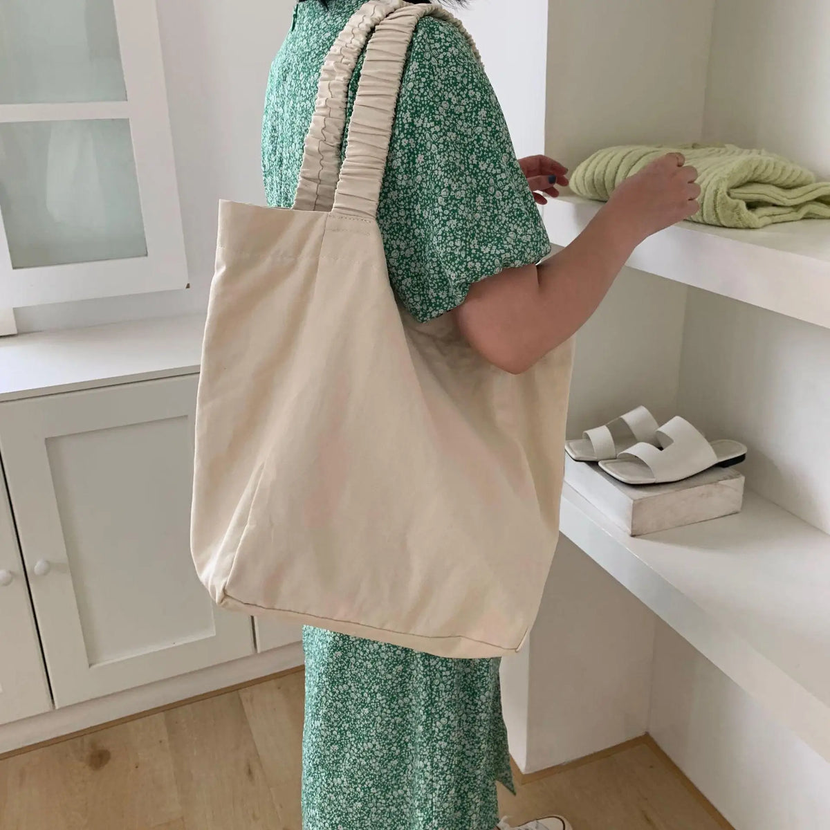 Women's Summer Texture Shoulder Bag Canvas Handbag