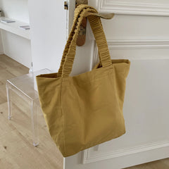 Women's Summer Texture Shoulder Bag Canvas Handbag