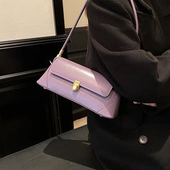 Women's Retro Top Handle Bag Purple Shoulder Handbag