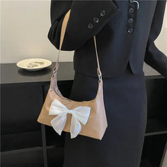 Women's Bow Tie Tote Bag Shoulder Handbag on Sale