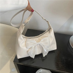 Women's Bow Tie Tote Bag Shoulder Handbag on Sale