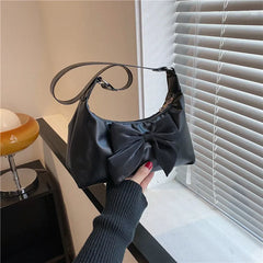 Women's Bow Tie Tote Bag Shoulder Handbag on Sale