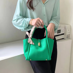 Women's Tote Pack Large Capacity Solid Shoulder Bag