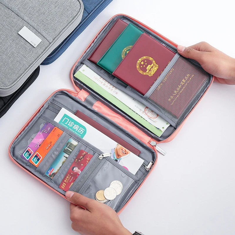 Waterproof Family Passport Holder Organizer Case
