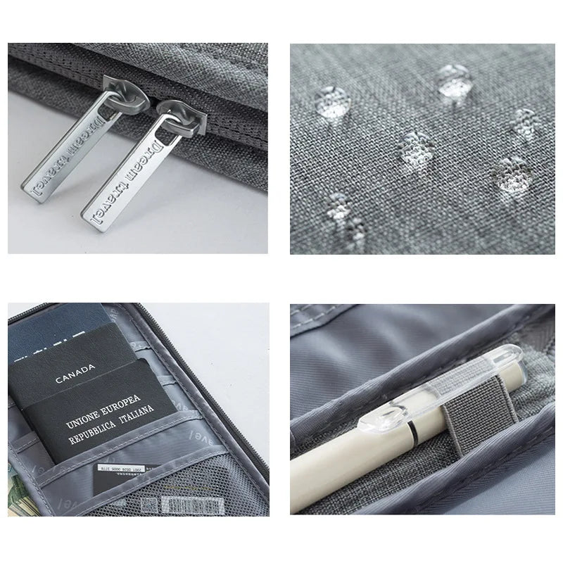 Waterproof Family Passport Holder Organizer Case