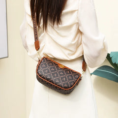 Women's Leather Bag Waist Bag Versatile Waterproof Shoulder Messenger Bag