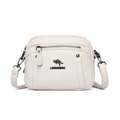 Women's Soft Leather Crossbody Bag Classic Square Handbag