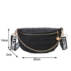 Women's Leather Waist Belt Bag Shoulder Bags Chest Bag