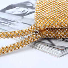 Women's Glitter Triangle Handbag Purse Clutch Evening Bag