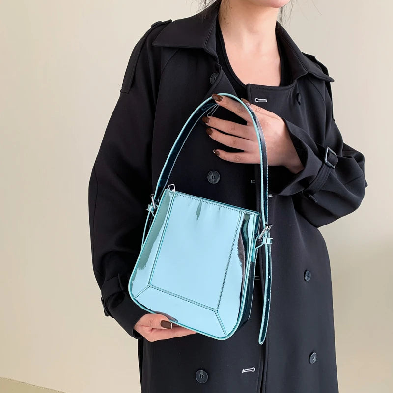 Women's Brightening Leather Shoulder Bag