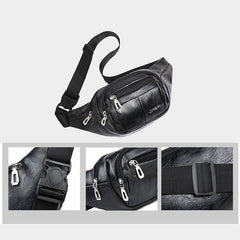 Waist Bag Retro Crossbody Pack PU Fanny Packs College Wind Chest Bags