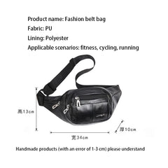 Waist Bag Retro Crossbody Pack PU Fanny Packs College Wind Chest Bags