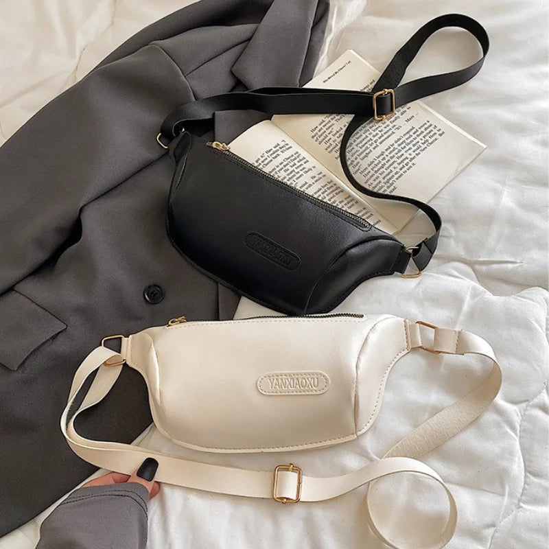 Women's Leather Waist Bag Bananas Shoulder Bags