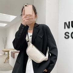 Women's Leather Waist Bag Bananas Shoulder Bags