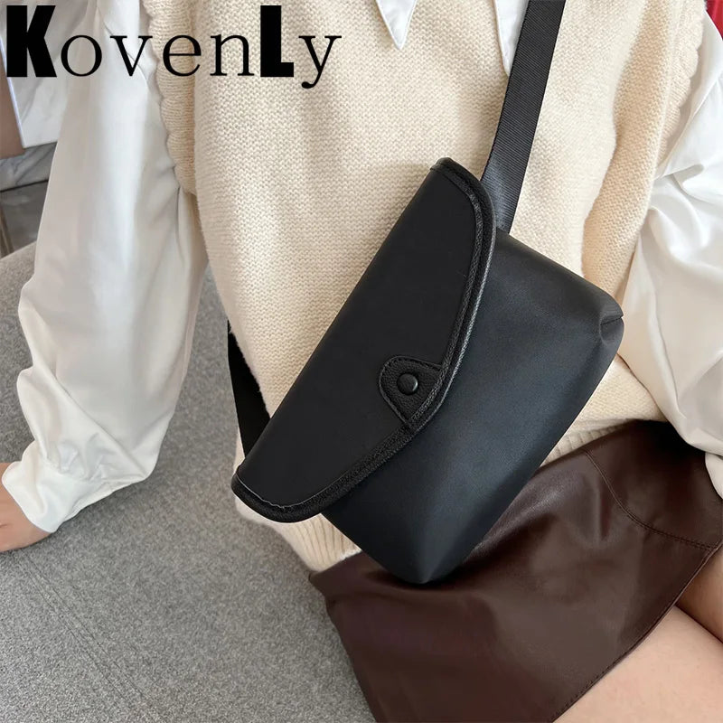 Women's Waist Bag Nylon Crossbody Chest Bag Casual Travel Fanny Pack