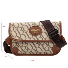 Women's Waist Bag PU Leather Fanny Pack Shoulder Crossbody Chest