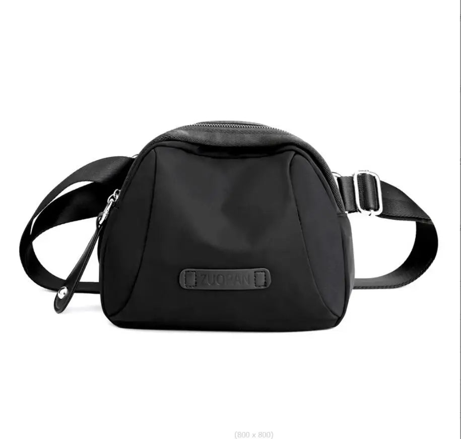 Women's Waist Bag Solid Oxford Cloth Shell Bag Light One Shoulder Messenger Bag